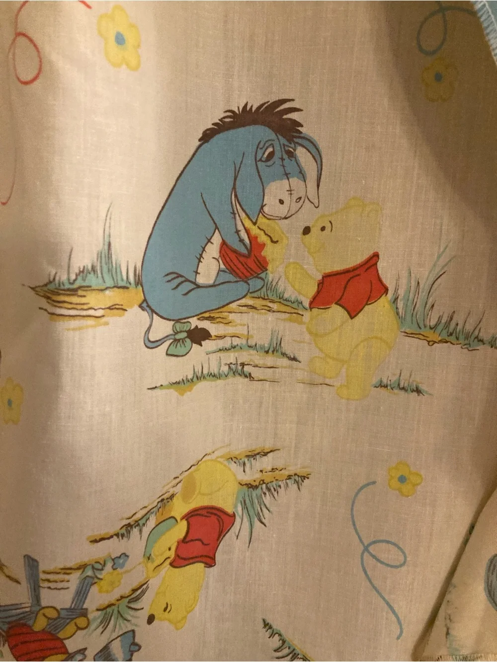 Set of 2.  Disney Winnie the Pooh vintage SEARS CURTAINS